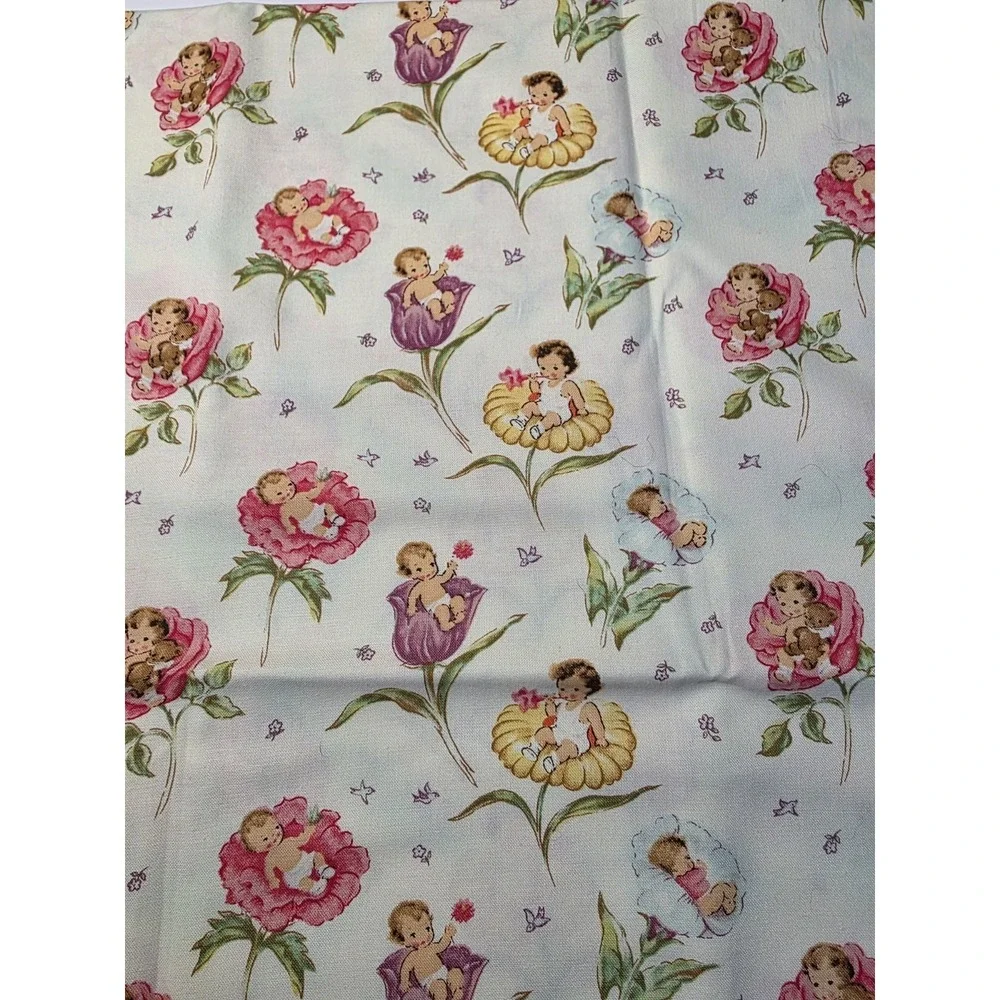BLOSSOM BABIES MICHAEL MILLER FABRICS OUT OF PRINT 1YD F22